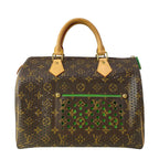 Louis Vuitton Handbag Monogram Perfo Speedy 30 Vert