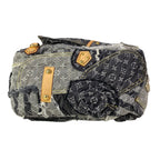 Louis Vuitton Shoulder Bag Monogram Denim Patchwork Bowie Black — view 5