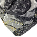 Louis Vuitton Shoulder Bag Monogram Denim Patchwork Bowie Black — view 8
