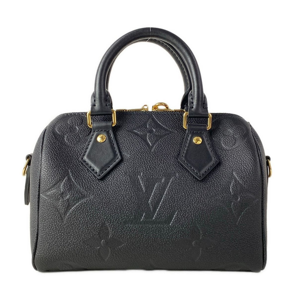 Louis Vuitton Handbag Monogram Empreinte Speedy Bandouliere 20 Noir Leather — view 3