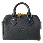 Louis Vuitton Handbag Monogram Empreinte Speedy Bandouliere 20 Noir Leather