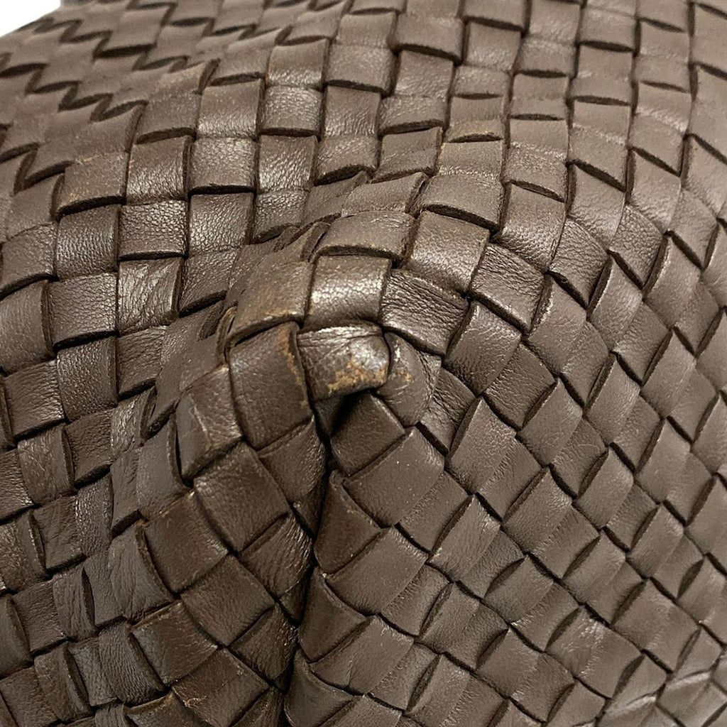 Bottega Veneta Tote Cover MM Dark Brown Leather — view 6