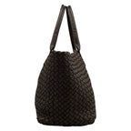 Bottega Veneta Tote Cover MM Dark Brown Leather — view 4