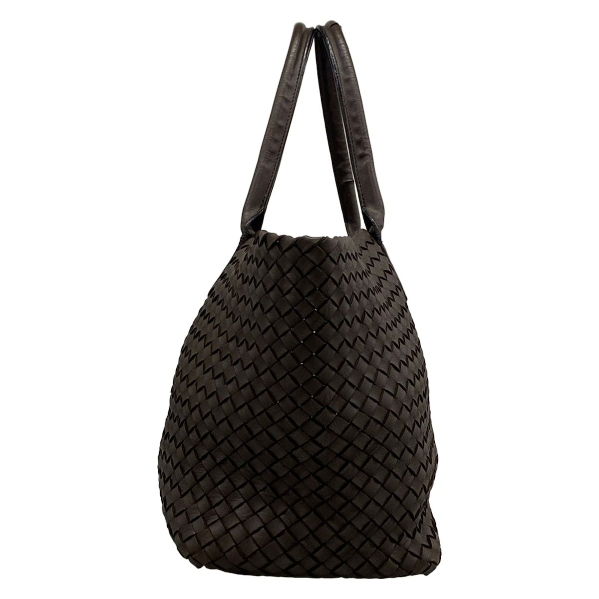 Bottega Veneta Tote Cover MM Dark Brown Leather — view 2