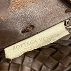 Bottega Veneta Tote Cover MM Dark Brown Leather — view 8