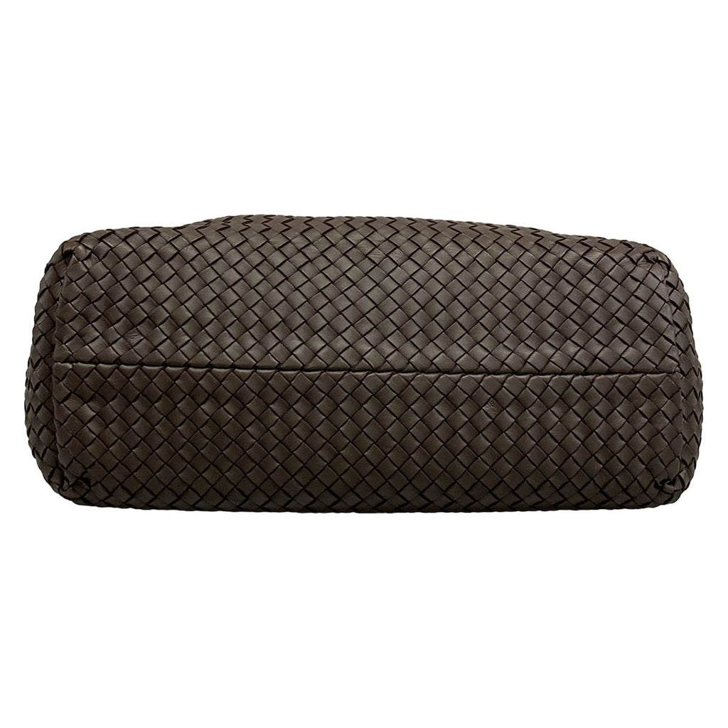 Bottega Veneta Tote Cover MM Dark Brown Leather — view 5