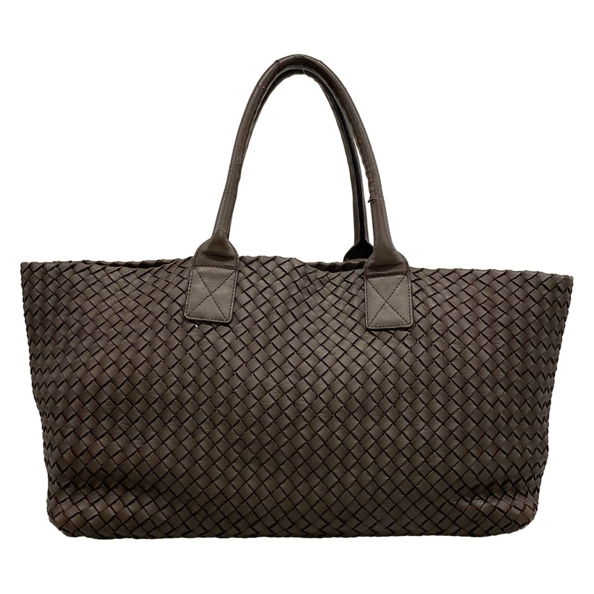 Bottega Veneta Tote Cover MM Dark Brown Leather