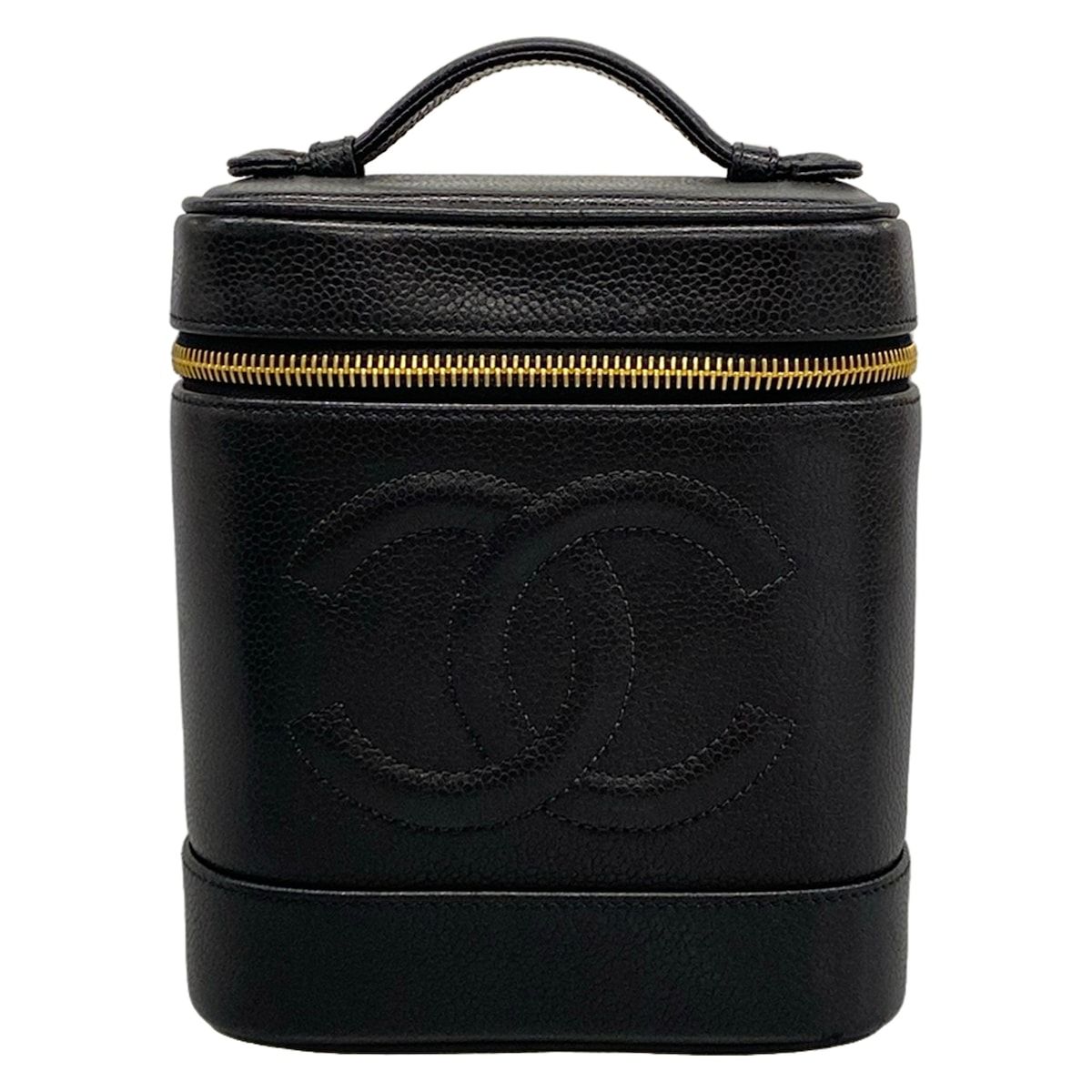 Chanel Vanity Bag Black Gold