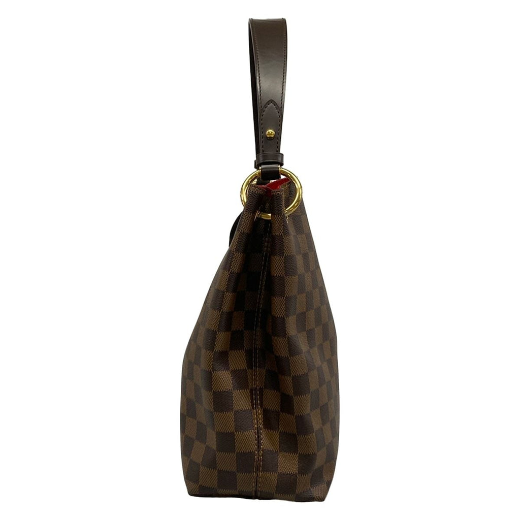 Louis Vuitton Shoulder Bag Damier Gray Souffle PM Ebene — view 4