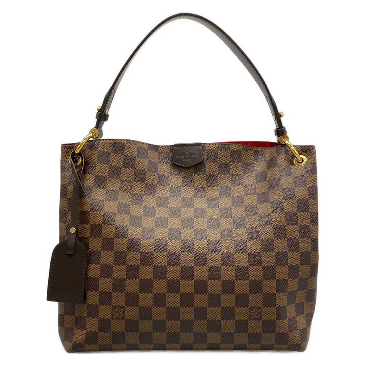 Louis Vuitton Shoulder Bag Damier Gray Souffle PM Ebene