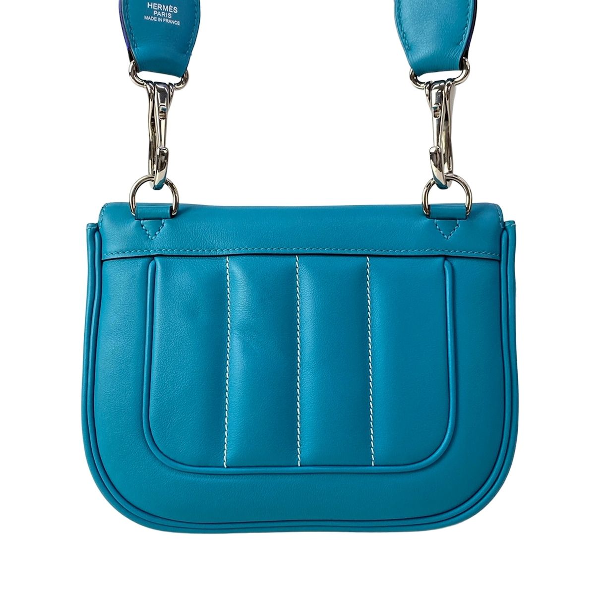 Hermes Shoulder Bag Roulis Mini Turquoise Silver — view 3