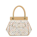 Louis Vuitton Handbag Monogram Multicolor Satin Abelia Bag White