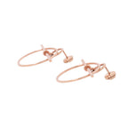 Hermes Earrings Loop Echappee PM 18k Pink Gold — view 2