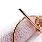 Hermes Earrings Loop Echappee PM 18k Pink Gold — view 5