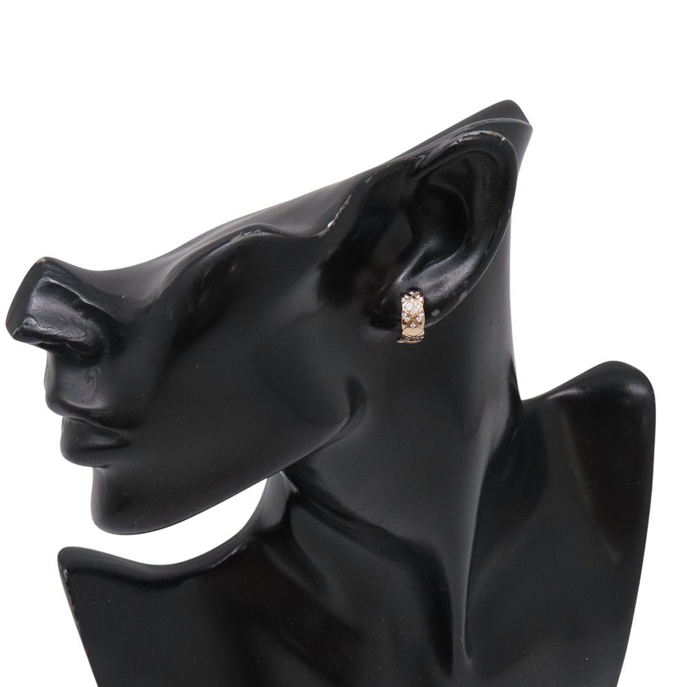 Chanel Earrings Coco Crush Collection Diamond Total 18k Pink Gold — view 4