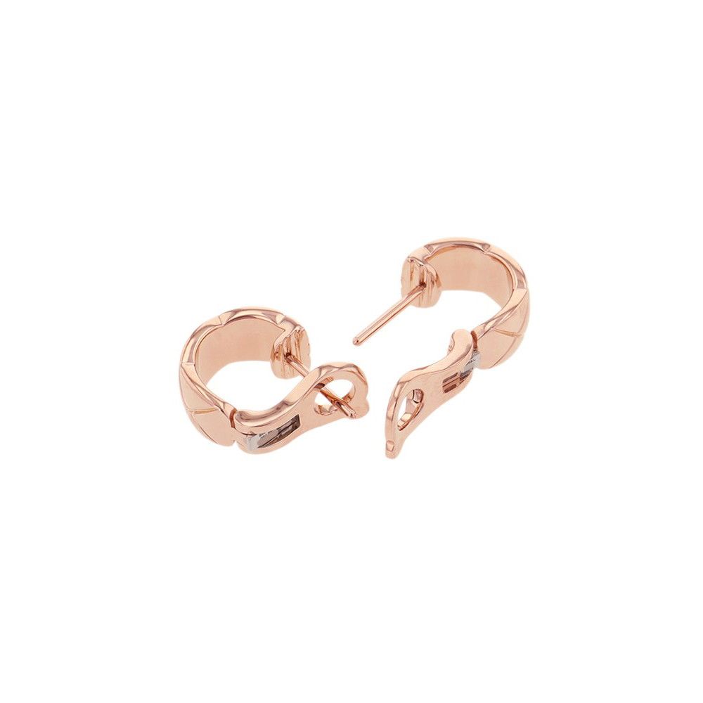 Chanel Earrings Coco Crush Collection Diamond Total 18k Pink Gold — view 3
