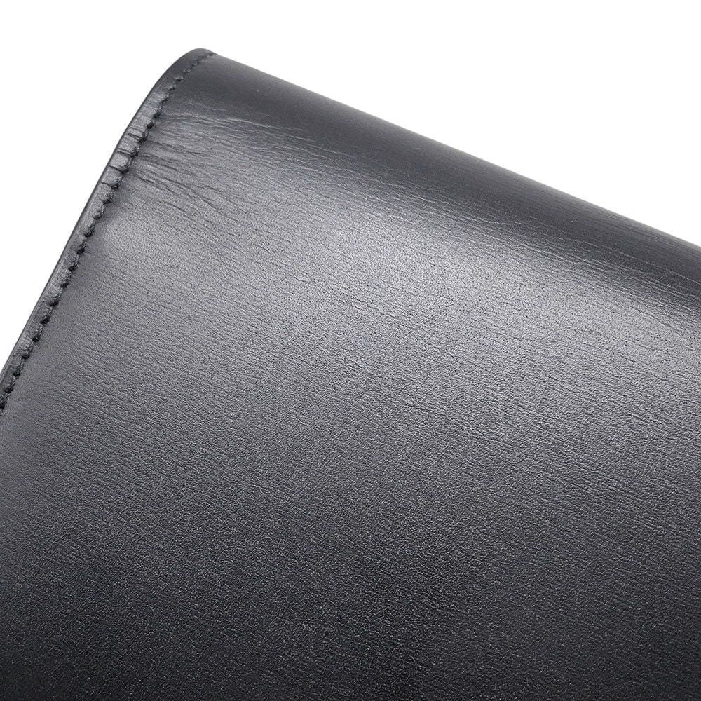 Saint Laurent Paris Chain Shoulder Wallet Maillon Calfskin Black — view 8