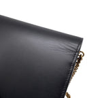 Saint Laurent Paris Chain Shoulder Wallet Maillon Calfskin Black — view 7