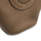 Hermes Tote in the Loop 18 Etoupe Gold Taurillon Clemence Swift — view 6