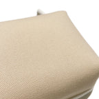 Hermes Pouch Brid Black PM Beige Silver Canvas Case — view 6