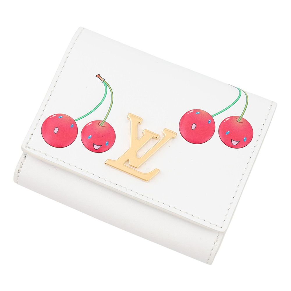 Louis Vuitton Bifold Wallet L TM Portefeuille Capucines Tiny Calf Leather