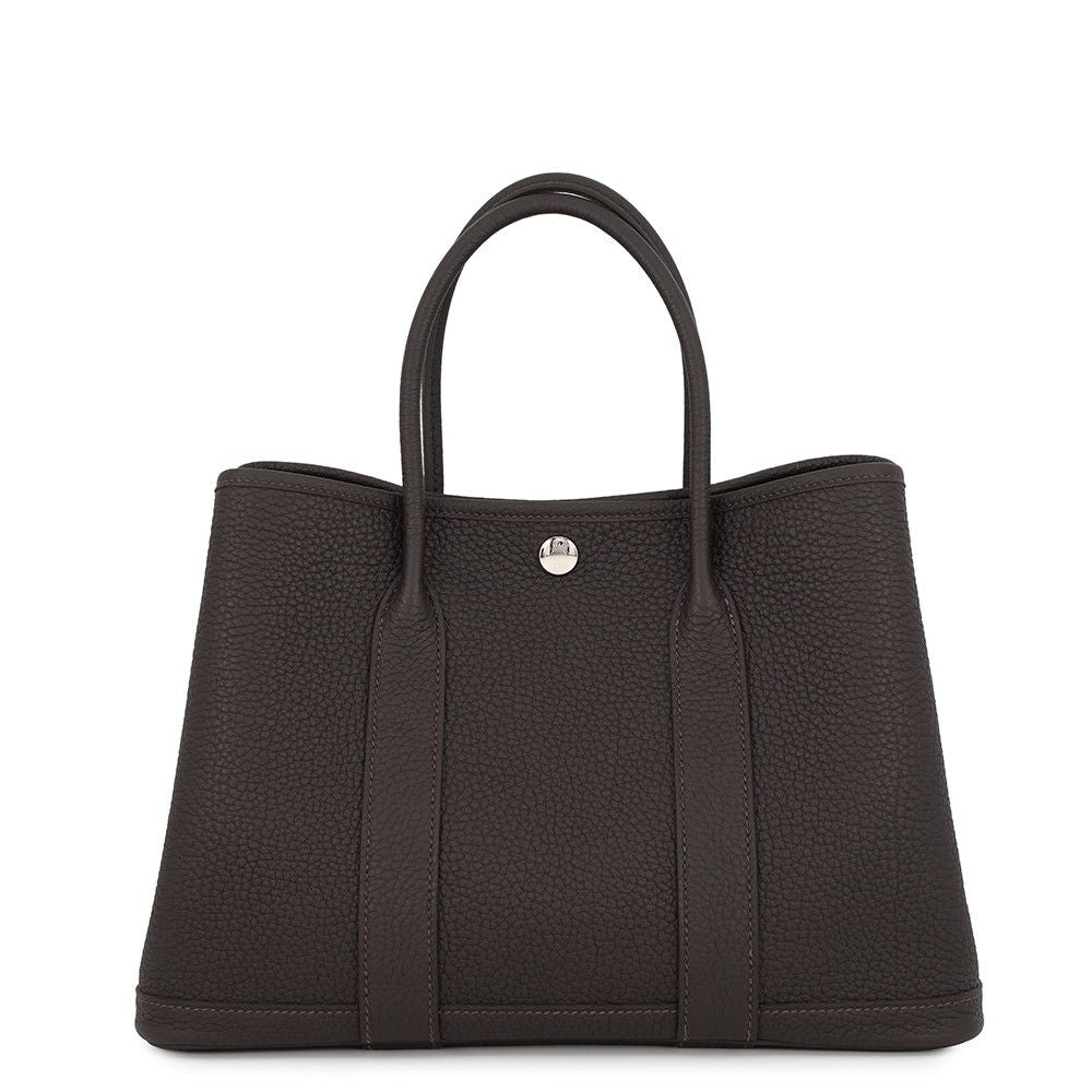 Hermes Tote Garden Party TPM Bebelin Silver Negonda
