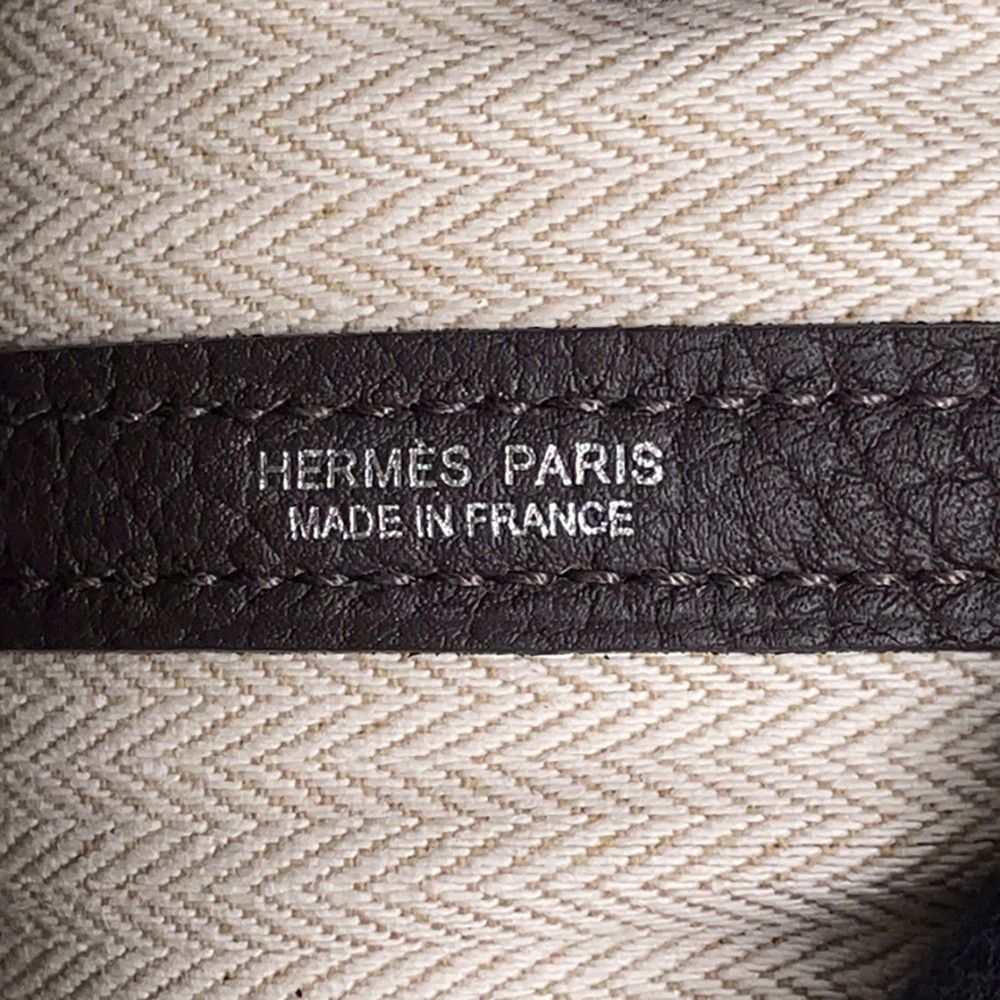 Hermes Tote Garden Party TPM Bebelin Silver Negonda — view 7