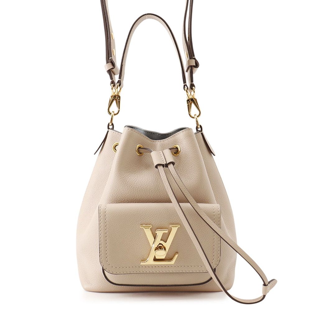 Louis Vuitton Shoulder Bag Leather Lockme Bucket NV 3way