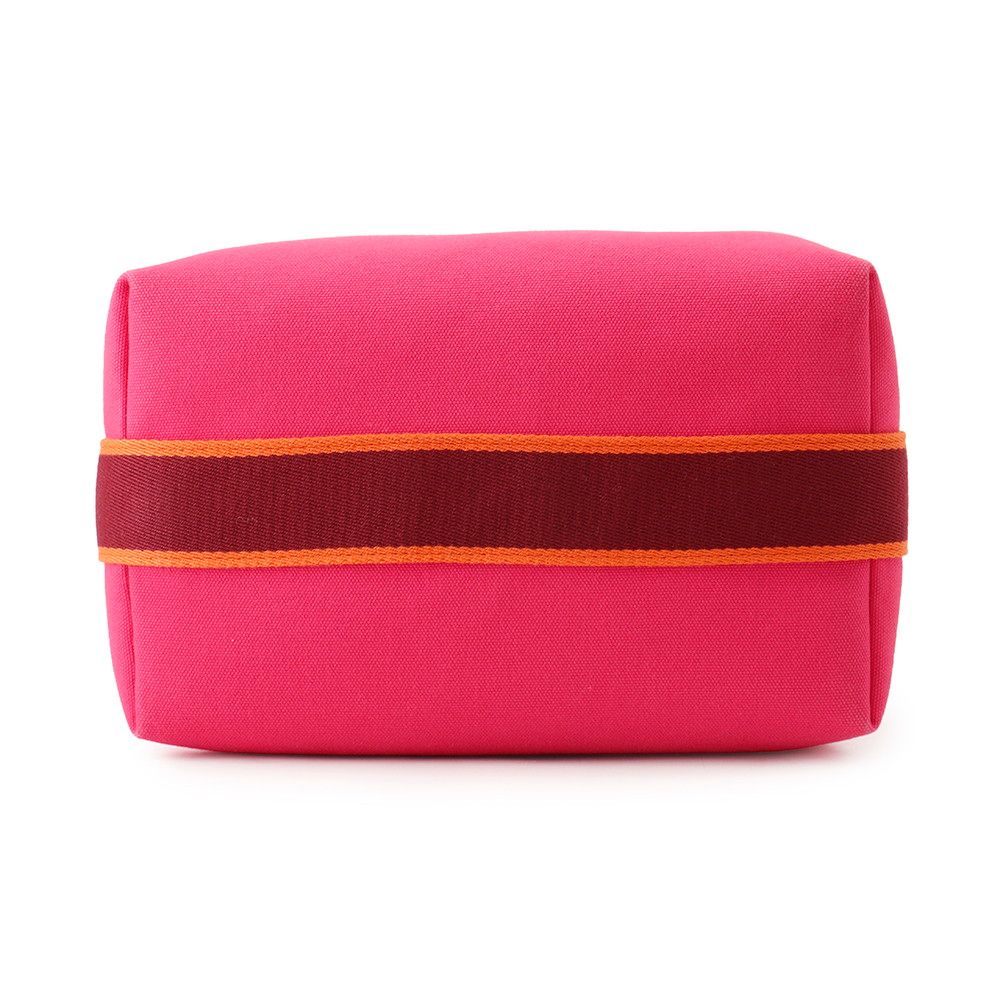 Hermes Handbag Bride-a-Brac GM Hibiscus Silver Canvas Pouch — view 3