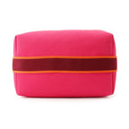 Hermes Handbag Bride-a-Brac GM Hibiscus Silver Canvas Pouch — view 3