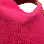 Hermes Handbag Bride-a-Brac GM Hibiscus Silver Canvas Pouch — view 8