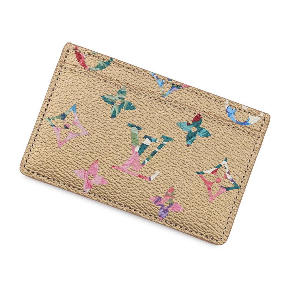 Louis Vuitton Card Case Floral Monogram LV Garden Holder Sample