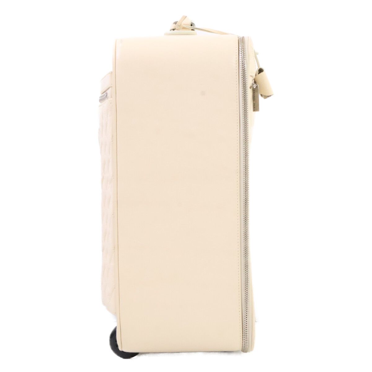 Chanel Vintage Calfskin Beige Quilted Carry Case Travel — view 4