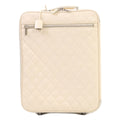 Chanel Vintage Calfskin Beige Quilted Carry Case Travel