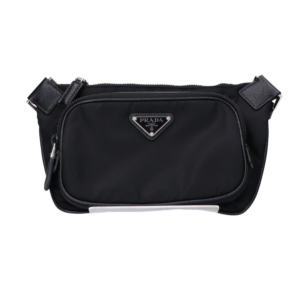 Prada Re-Nylon Saffiano Leather Shoulder