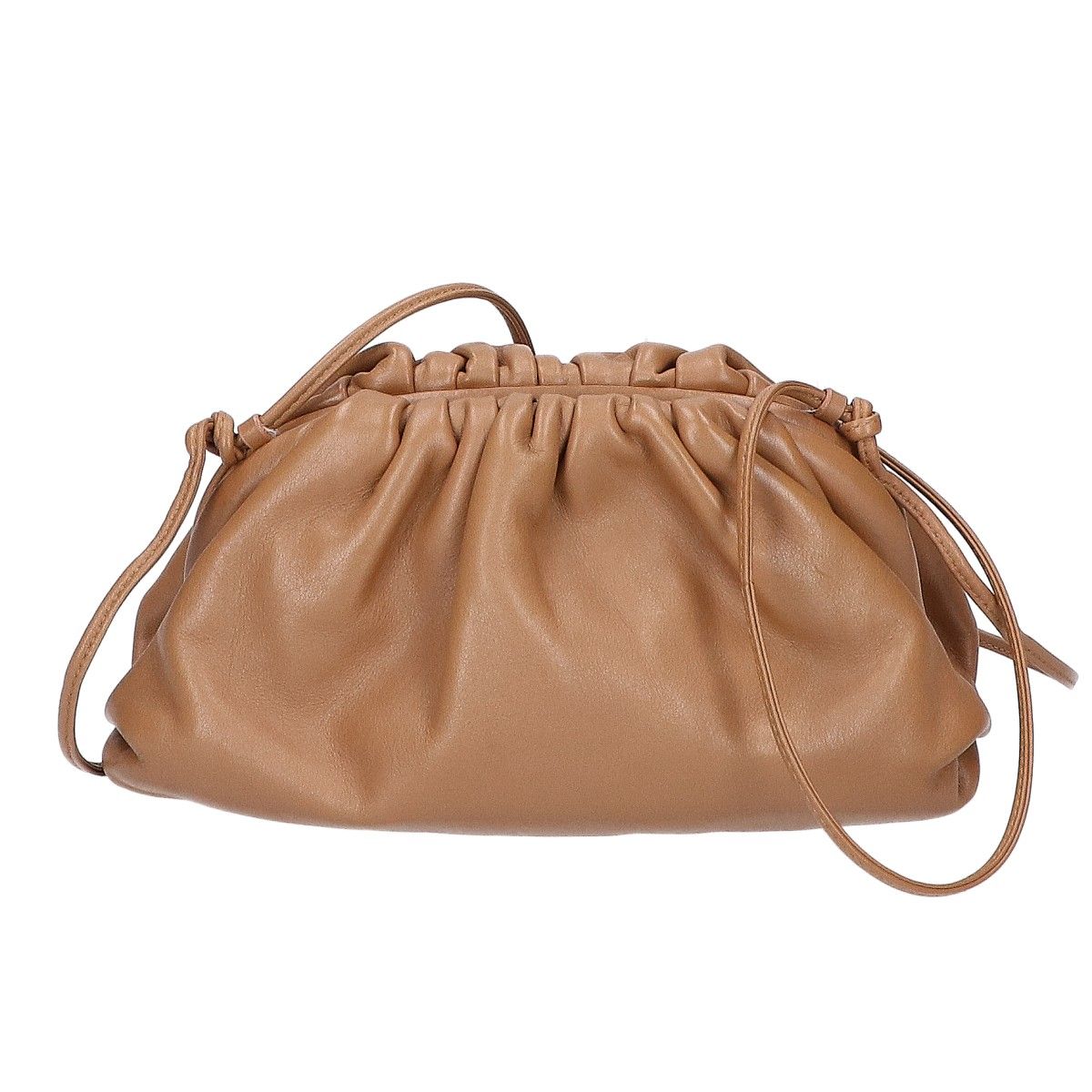Bottega Veneta Mini the Pouch Calfskin Embossed Logo