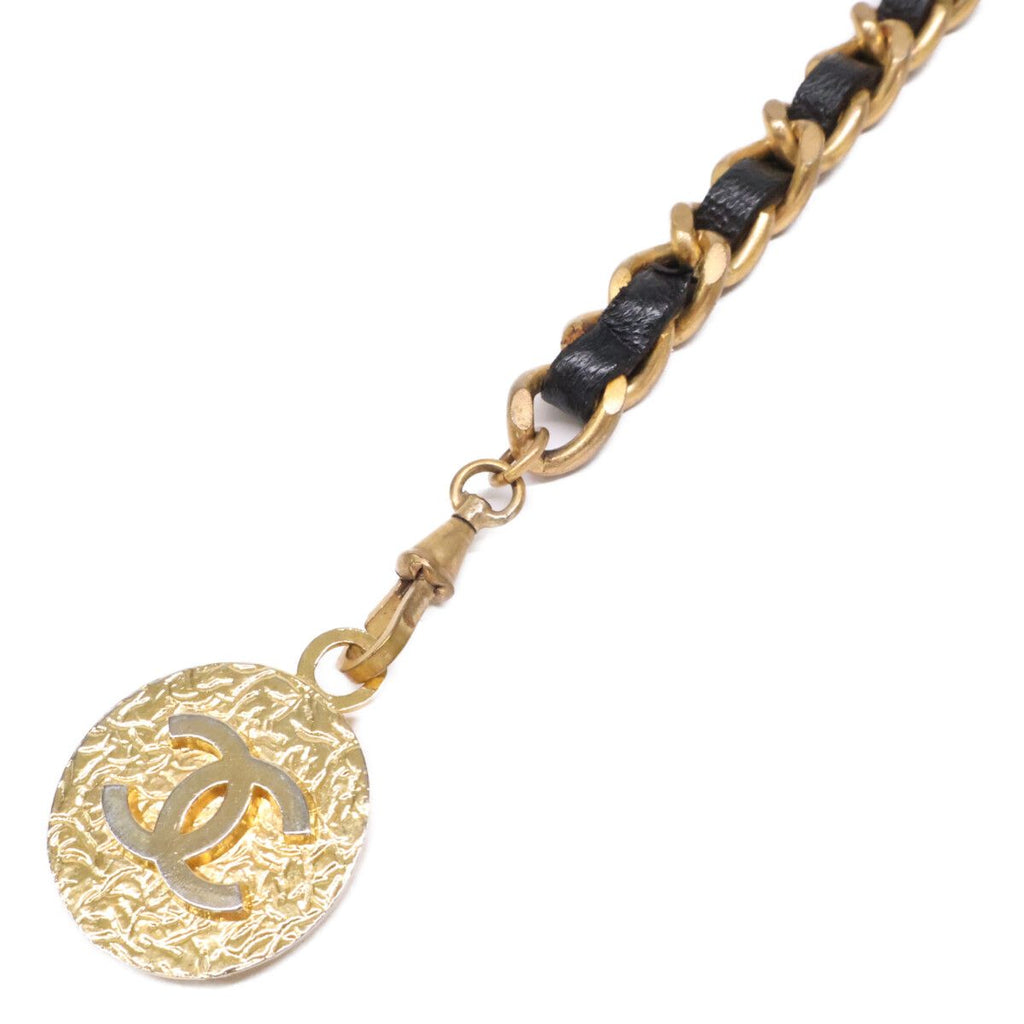 Chanel Coco Medal Quilted Chain Belt — view 2