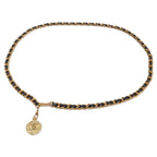 Chanel Coco Medal Quilted Chain Belt