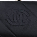 Chanel Vintage Pearl Satin Clutch with Crystal Tassel — view 8