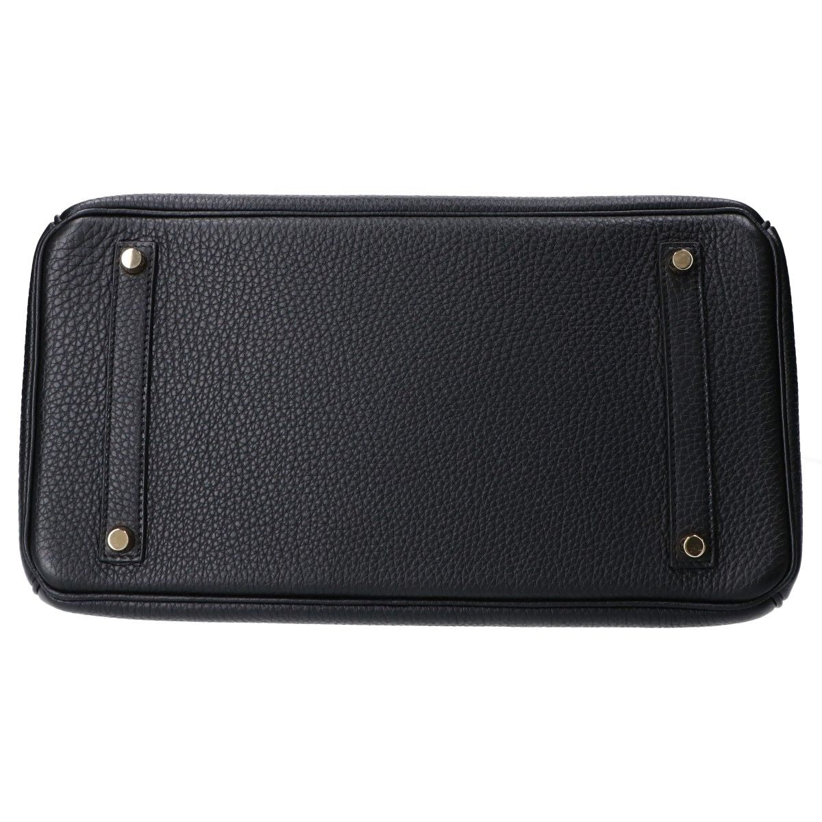 Hermes Noir Togo Gold Birkin 35 Handbag — view 5