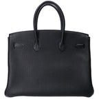 Hermes Noir Togo Gold Birkin 35 Handbag — view 3
