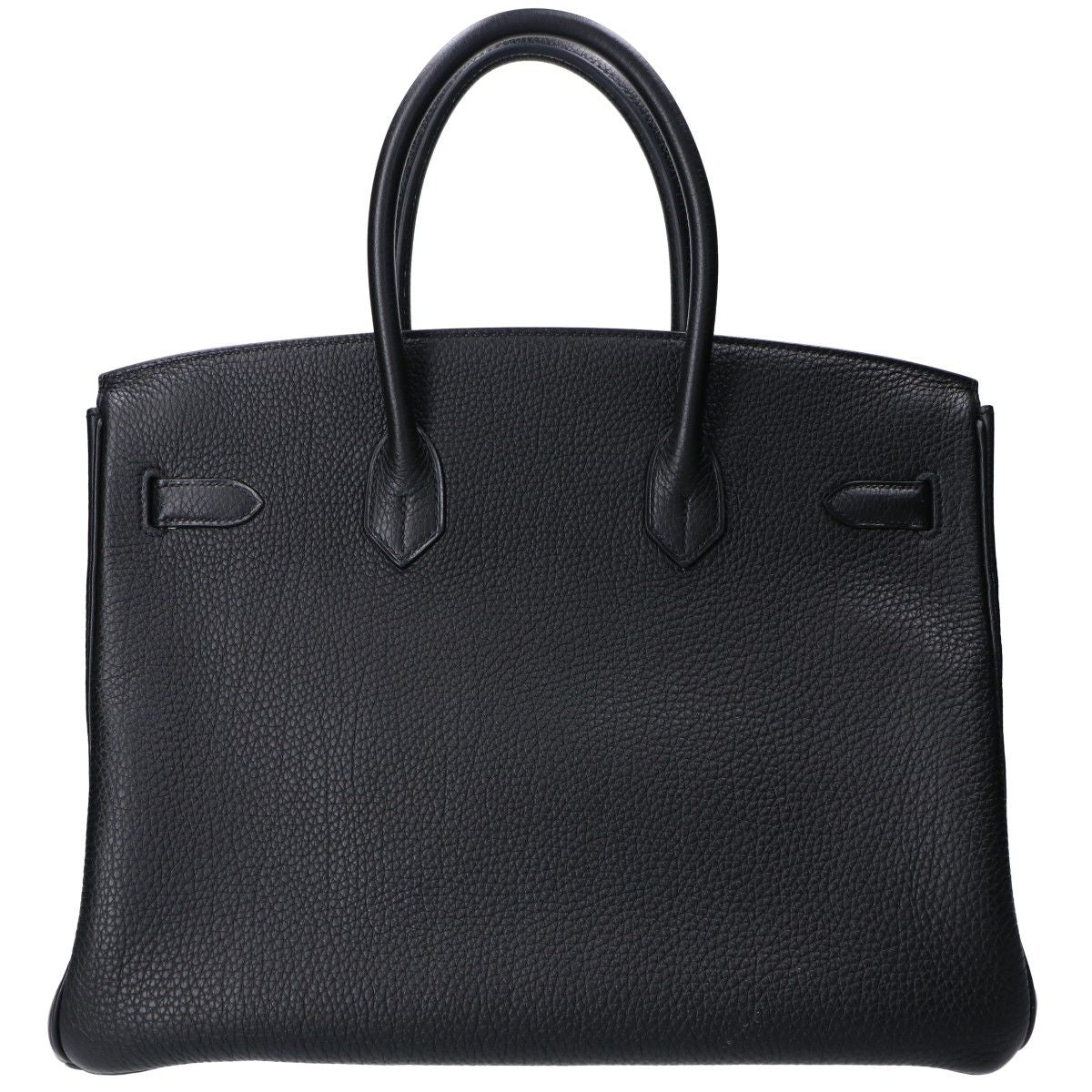 Hermes Noir Togo Gold Birkin 35 Handbag — view 3