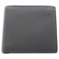Loewe Bifold Coin Wallet Leather Anagram Gray
