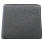 Loewe Bifold Coin Wallet Leather Anagram Gray