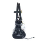 Prada Pony Mini Leather Shoulder Back Black Handbag — view 3