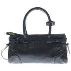 Prada Pony Mini Leather Shoulder Back Black Handbag — view 2