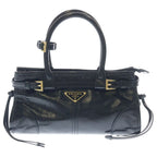 Prada Pony Mini Leather Shoulder Back Black Handbag