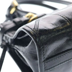 Prada Pony Mini Leather Shoulder Back Black Handbag — view 5