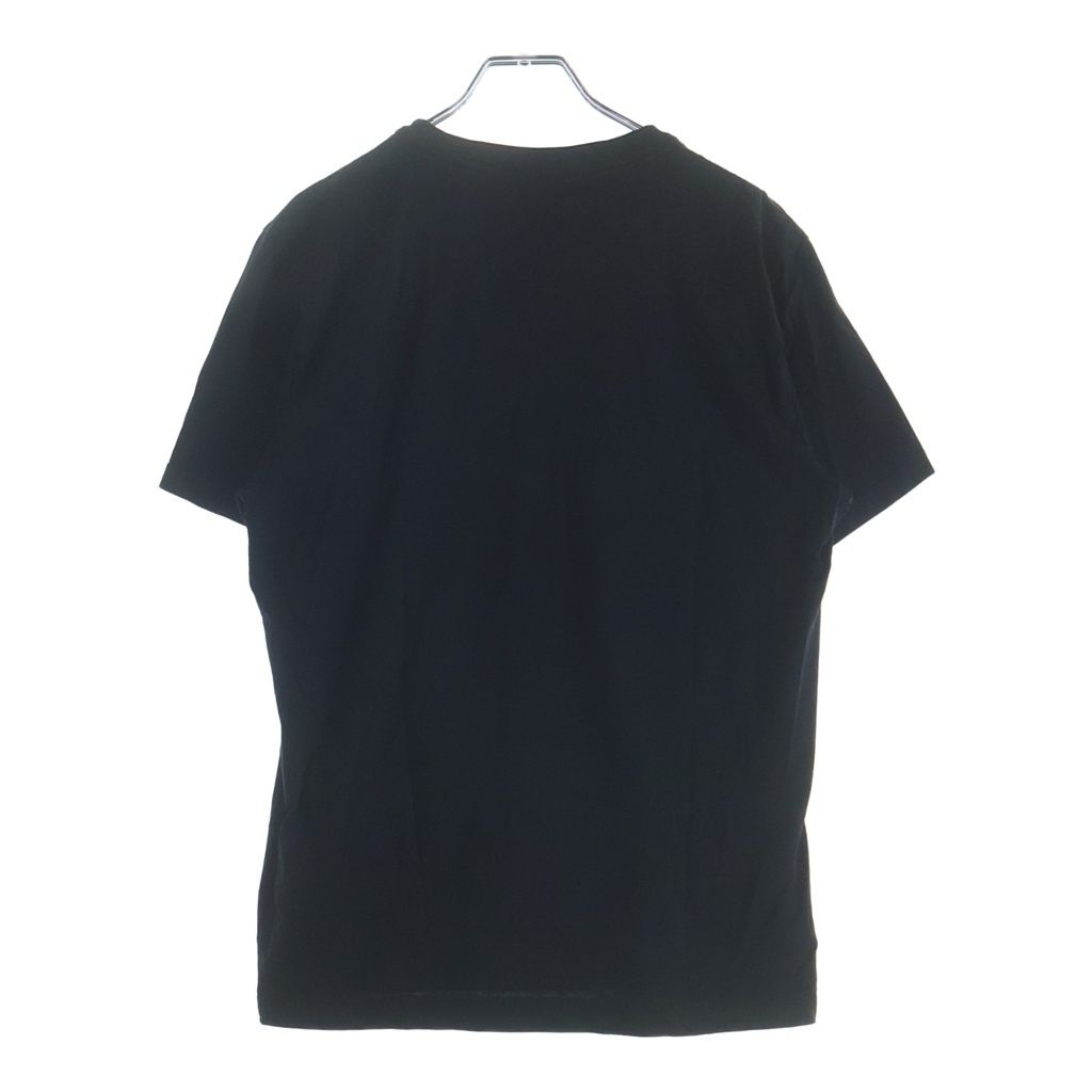 Fendi Logo Print Crew Neck Short Sleeve T-Shirt Black — view 2