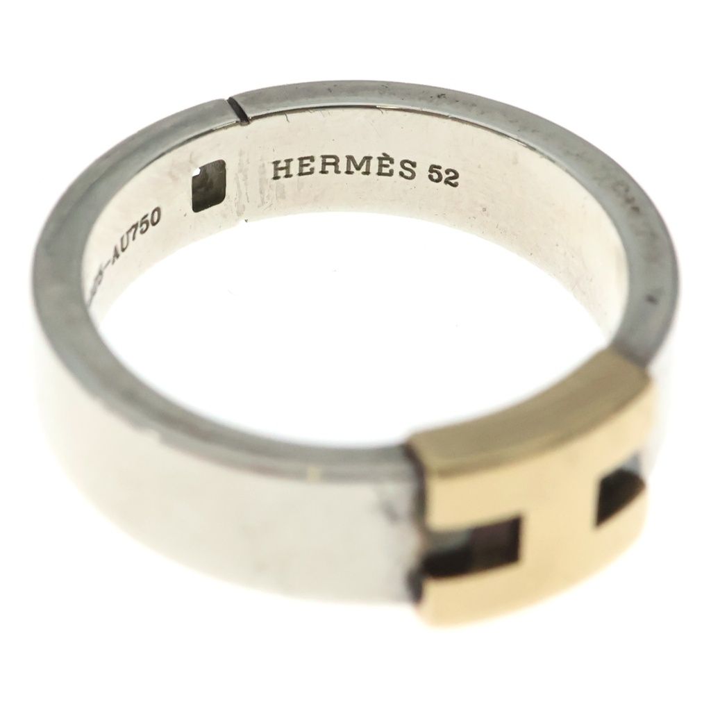 Hermes Ring Silver Yellow Gold — view 5